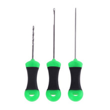 Aparejo de pesca de carpa 3 en 1, Kit de herramientas de aparejo, señuelos de pescado, broca para cebo, aparejos de pesca, color negro y verde, 3 unids/set por juego 2024 - compra barato