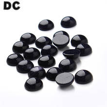 DC 20pcs/lot Blue Sandystone Stone Round Flat Back Cabochon Beads 12/8mm For Pendant Setting DIY Jewelry Making Findings F3099 2024 - buy cheap