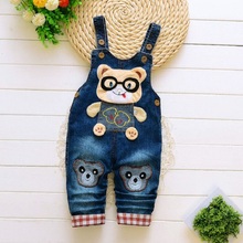 IENENS Toddler Infant Boy Long Pants Denim Overalls Dungarees Kids Baby Boys Jeans Jumpsuit Clothes Clothing Outfits Trousers 2024 - buy cheap