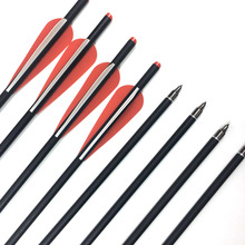 6/12/24pcs New 17 inch  20 inch  22 inch Crossbow Bolts Carbon  Arrow Crossbow Hunting and Shooting 2024 - buy cheap