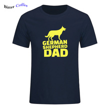 Hot Sale German Shepherd T shirt DAD Letter Designed Summer Hot Sale Tops Comfortable Cotton Fitness Man Tops Free shipping 2024 - buy cheap
