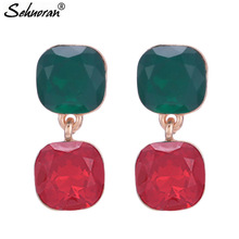 Sehuoran Brincos Crystal Earrings For Woman Boho Wedding Earrings Oorbellen Aretes Woman Earrings 2024 - buy cheap