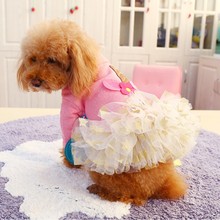 New Winter Pet Dog Clothes Dress Cotton Lace Unicorn Star Skirt Princess Clothing for Small Dogs Pet Apparel Supplies 2024 - buy cheap