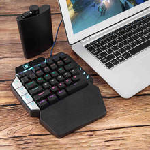K13 35 клавиш одна рука механическая мини-клавиатура для игры одной рукой USB Проводная для PUBG LOL & CF Gamer #090228 2024 - купить недорого