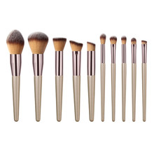 MAANGE Cosmetic Wooden Eyebrow Eyeshadow Powder Foundation Brushes Makeup Brush Tool Wooden handle Nylon material Dropshipping 2024 - buy cheap