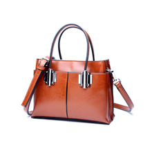 Women's Handbag Business Designer Tote Bag Brown Genuine Leather Shoulder Bags Female Messenger Bag Vintage Hand Bag Tote 2024 - buy cheap