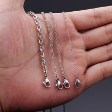 12pcs Lot 2mm 24'' Fashion  Oval Link chain Necklace Stainless steel Chain strong  JEWELRY 2024 - buy cheap