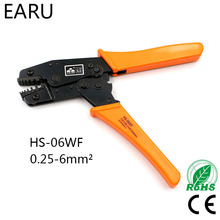 HS-06WF de colores, alicates de 0,25-6, 0mm2, terminales de abrazadera de resorte de trinquete, herramienta de prensado, herramientas manuales 23-10 AWG 2024 - compra barato