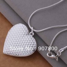 AN730 factory price silver color Photo Frame Locket Heart Pendant Necklace Fashion Jewelry beautiful lovely wedding gift 2024 - buy cheap