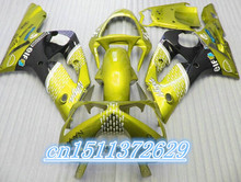 Kit de carenado de alta calidad para motocicleta, kit de carrocería para Kawasaki 2003, 2004, ZX6R, 636, Ninja, color negro y amarillo, 03 04, juego de carenados 2024 - compra barato