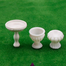 Jarrón de plástico blanco a escala para manualidades, 10 unids/lote, 1/100-1/200, para Kits de juguetes, paisaje y arquitectura, Diorama 2024 - compra barato