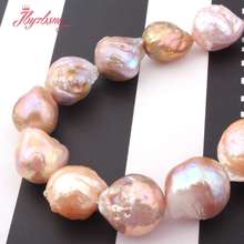 12x15-15x18mm Nearround Big Large Freshwater Edison Reborn Pearl Natural Stone Beads ForDIY Necklace Jewelry 15" Free Shipping 2024 - buy cheap