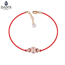 DAN'S Real Austrian Crystal jewelry thin red thread string rope Charm Bracelets for women Fashion  New  113958 2024 - buy cheap
