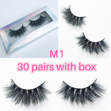 Morwalendi Lashes 30 pairs Fluffy 3D Mink lashes mink false eyelashes wholesale daily makeup reusable mink eyelashes cilios M1 2024 - buy cheap