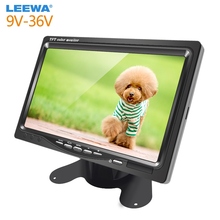 LEEWA New DC9V-36V 7 Inch Color TFT LCD Rear View Monitor Headrest Stand-alone Display For Auto DVD VCD Reversing Camera #CA2838 2024 - buy cheap