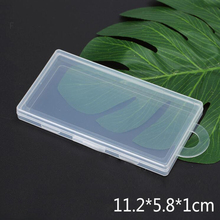 hot selling Small Parts thin Transparent Collapsible Plastic Boxes Small Jewelry Storage Packaging Box 11.5*6.1*1.3cm 2024 - buy cheap