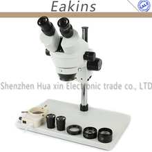 Microscopio Industrial Binocular estéreo con Zoom continuo, soporte de Metal grande, lente de objetivo auxiliar 0,5X/2X y 56 luces LED, 3,5-180X 2024 - compra barato
