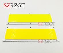 5 peças 20w 120x30mm 12-24v branco/branco quente alta potência cob painel de luz exterior lâmpada contas da lâmpada