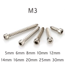 500pcs Round Head Hexagon Hex Socket Cap Self-tapping Screw M3 Self Tapping Screw 304 Stainless Steel 2024 - buy cheap