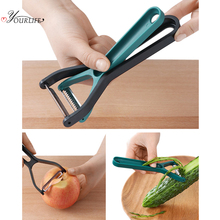 OYOURLIFE-cuchillo pelador de frutas y verduras 2 en 1, utensilio de cocina de acero inoxidable, cortador de patatas, pepino, zanahoria, Zester 2024 - compra barato