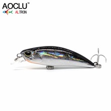 AOCLU wobblers Jerkbait 8 Colors 5cm 4.0g Hard Bait Minnow Crank Fishing lures VMC hooks Bass Fresh Salt water tackle sinking 2024 - buy cheap