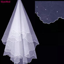 Hot Spring New Styles White Wedding Veil Bridal Veils length 120cm Without Comb Head Accessories 2024 - buy cheap