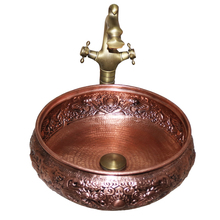 Engraved Double Dragon Copper Counter top Bathroom Sink Wash Basin 2024 - buy cheap