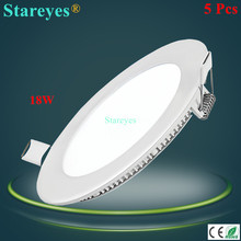 Free shipping 5 pcs round LED Panel Lights 18W AC85-265V 225mm 1600 lumen smd 2835 lamp bulb led ceiling light lighting 2024 - buy cheap