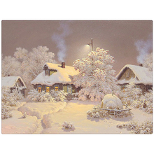 New Arrival 5D Square Diamond Painting Snow house Cross Stitch Kit DIY Set Embroidery Rhinestone Home Decor Needlework AZ007 ZX 2024 - buy cheap