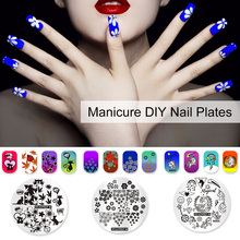Manicure DIY Lace Rose Flower Forest Image Nail Plates Nail Art Stamping Plate Nail Art Tools 2024 - buy cheap