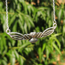 Women necklace  knot Heart shaped owl pendant Drop Shipping 2024 - buy cheap