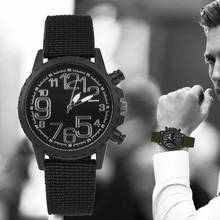ISHOWTIENDA новые мужские часы Ретро дизайн нейлоновый ремешок Аналоговый сплав кварцевые наручные часы мужские часы лучший бренд класса люкс новый 2020 * 2024 - купить недорого