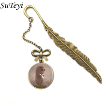 SUTEYI Vintage Hedgehog Pendant Special Animal Vintage Jewelry Bookmark Bronze Antique Plated Book For Women Gift 2024 - buy cheap