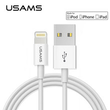 USAMS MFi Cable For lightning Cable 2.1A Fast Charging USB Data Sync Charger Cable for iPhone X 8 7 MFI iPad iPod  IOS 11 10 9 8 2024 - buy cheap