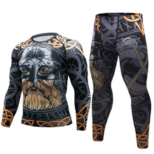 New pirates men compression t shirt Fashion 3D Game characters print Long sleeve Rashguard MMA Tops Cross Fitness Tights tshirt 2024 - buy cheap
