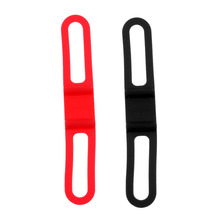 Pack of 2 Bike Bicycle Silicone Band, Handlebar Mount Holder Elastic Strap Belt Flashlight Torch Phone Strap Tie Ribbon Straps 2024 - buy cheap
