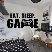 X-box Gamer Vinyl wall decal Eat Sleep Game sticker PS4 video game Controller decor decals For Kids Bedroom Wall Art Mural G438 2024 - buy cheap