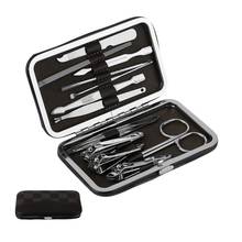12 in 1 Stainless Steel Pedicure Manicure Set Nail Clipper Scissors Tweezer Cutter Clip Nail Care Cuticle Grooming Kit Tools 2024 - buy cheap
