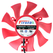 Novo ventilador de refrigeração original fd8015u12s, 75mm, 38.5mm, dc12v, 0.50a, hd6850, 6870, 6790, 6770, 4860, placa gráfica 2024 - compre barato