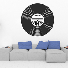 Os fãs de música disco de música de vinil adesivos de Parede Decalques decor art mural home decor para sala de estar parede do quarto wallpaper tatuagem g897 2024 - compre barato