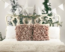 Family Christmas Bed Wreath Trees headboard flag background   Computer print children kids photo backdrop 2024 - buy cheap