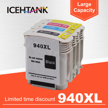 ICEHTANK 940XL Ink Cartridge Replacement for HP 940 XL For HP940 OfficeJet Pro 8000 8500A 8500 Printer Cartridges Full Ink 2024 - buy cheap