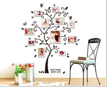 120*100 см Большой размер семейная фоторамка Дерево художественная цитата на стену наклейки домашний декор наклейки для спальни ZYPA-6031 2024 - купить недорого