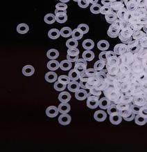 40pcs 2mm wire diameter white silicone O-ring outer waterproof insulation rubber band 6mm-13mm outer diameter 2024 - buy cheap