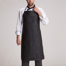 Leather Chef Apron Waterproof Kitchen Cooking Bib Apron Sleeveless Oil-proof Anti-dirty Halter Aprons for Restaurant Cooking 2024 - buy cheap