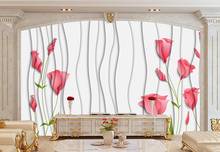 3d Custom photo mural 3d wallpaper Hand painted flowers dream roses decor painting 3d wall murals wallpaper for walls 3 d 2024 - buy cheap