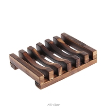 Natural Wood Soap Dish Holder Bath Shower Plate Box Home Wash Bathroom 2024 - buy cheap