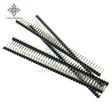 Hot Sale 10pcs 40 Pin 1x40 Single Row Male 2.54mm Breakable Pin Header Right Angle Connector Strip 2024 - buy cheap