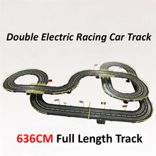 Electric slot car track racing 1:43 scale 636cm  rail double electric RC car toys for  children boys gift 2024 - buy cheap