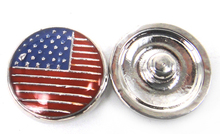 MOODPC-abalorio de botón a presión DIY, Bandera de EE. UU., gran oferta, envío gratuito 2024 - compra barato